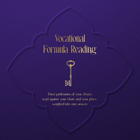 Vocational Formula Reading · three professions compared
